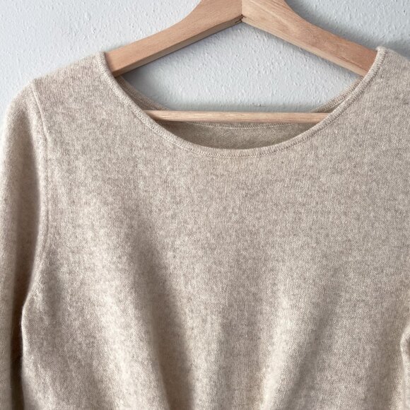 White + Warren Cream Crew Neck Sweater - Picture 6 of 14